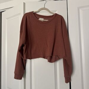 American Eagle Outfitters Terracotta Long Sleeve Top
